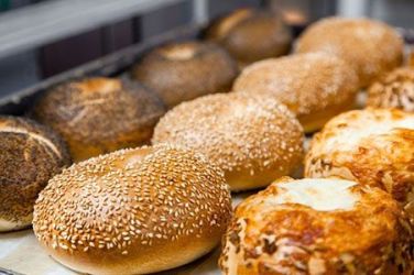 Fresh-baked bagels at Kohnen’s Country Bakery, Tehachapi, CA