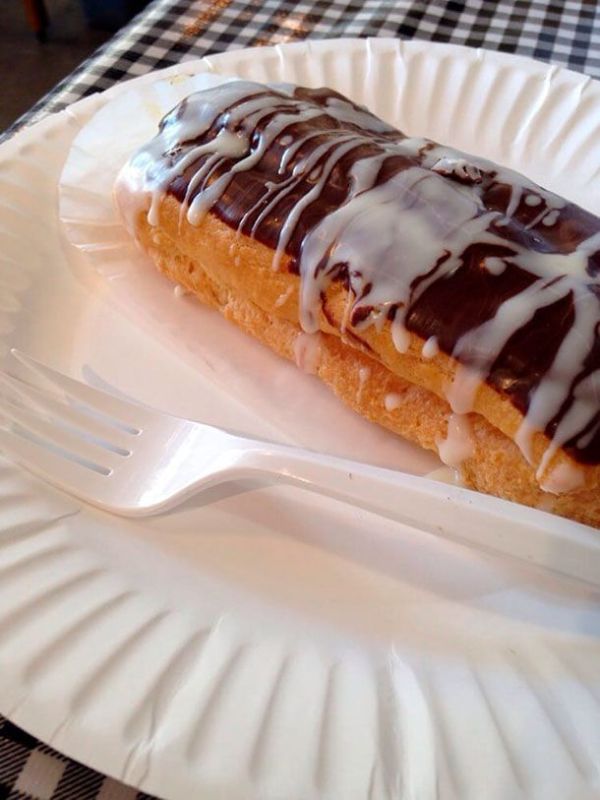 Custard-filled Eclair